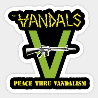 Peace Thru Vandalism Sticker